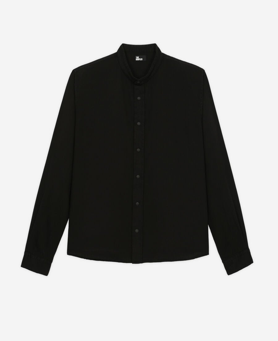 The Kooples HOMME BLACK chemise casual noire