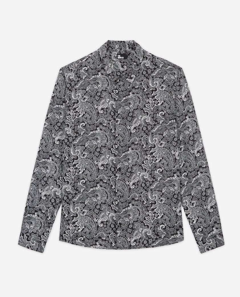 The Kooples HOMME BLACK WHITE chemise imprimée