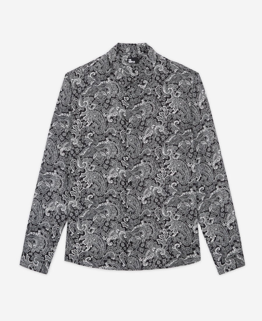 The Kooples HOMME BLACK WHITE chemise imprimée