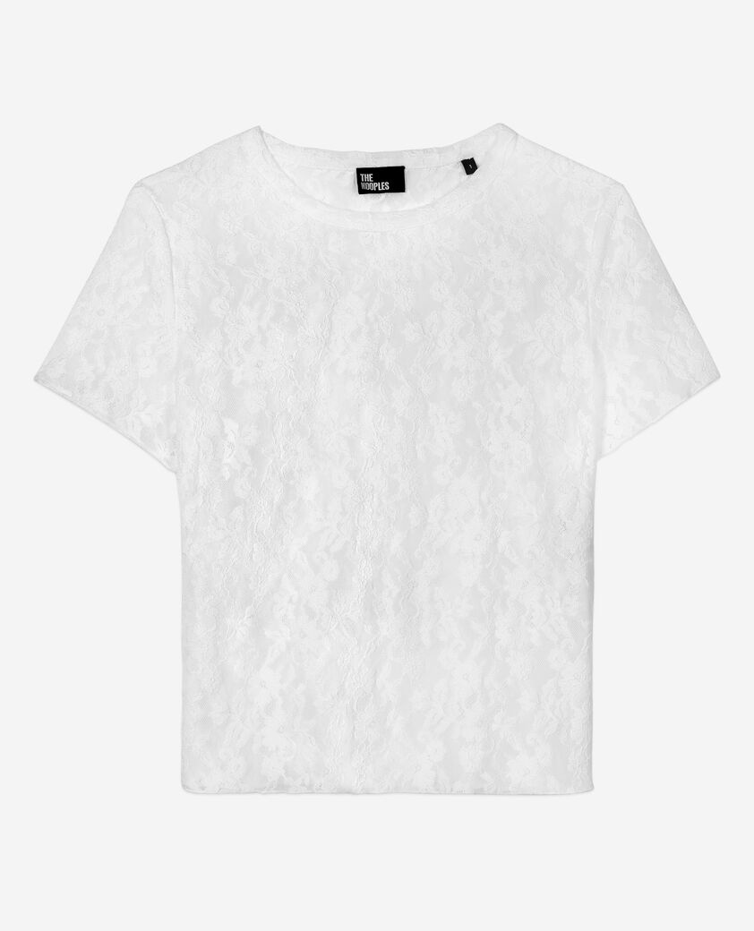 The Kooples WOMEN ECRU ecru lace top