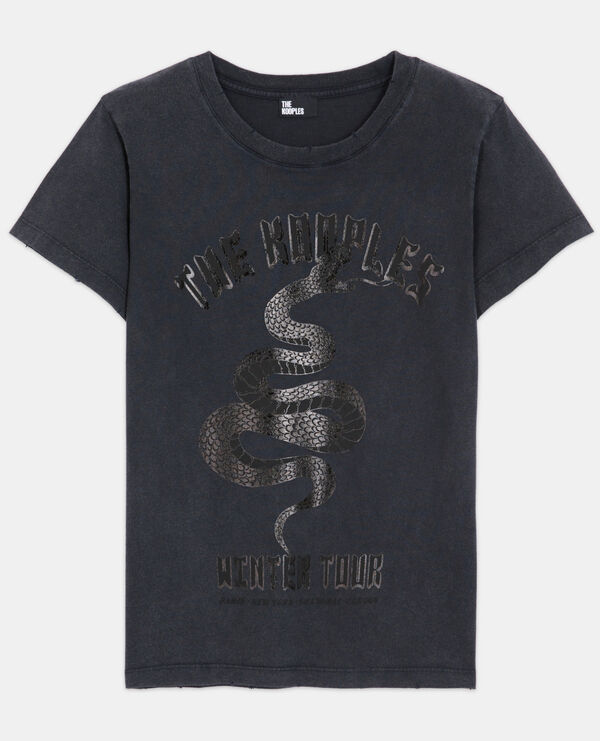 t-shirt sérigraphié noir