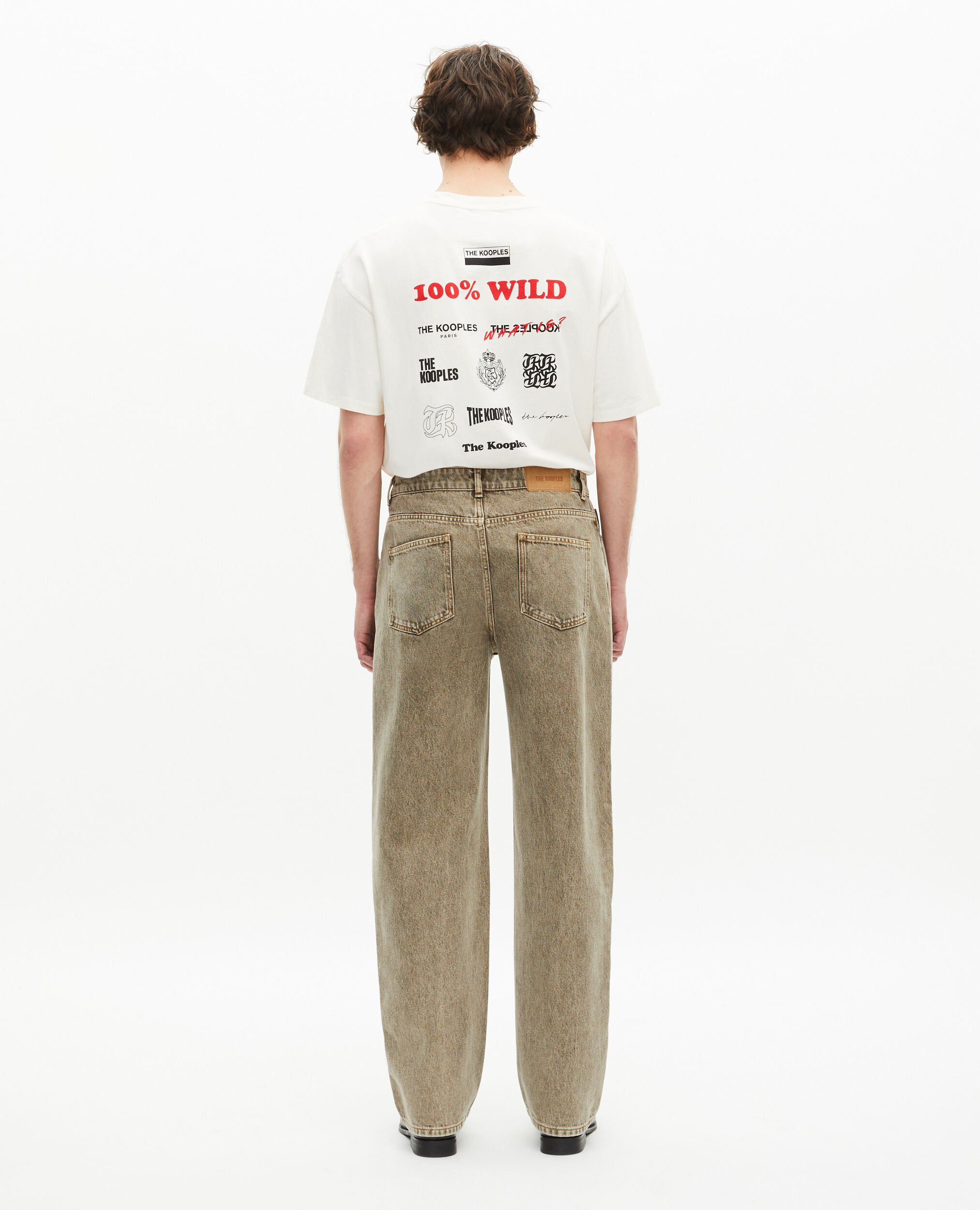 Jean droit olive, OLIVE, hi-res image number null