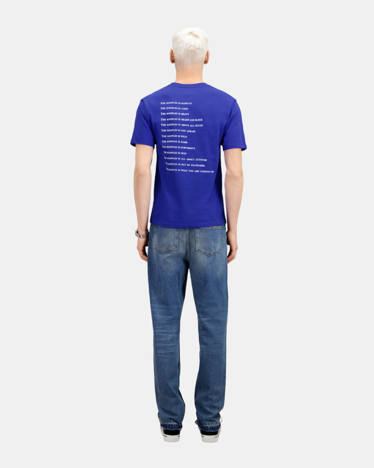 The Kooples HOMME OCEAN t-shirt what is bleu électrique