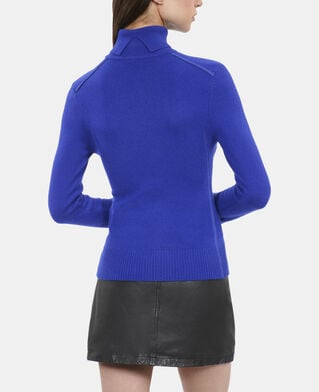 The Kooples WOMEN BLUE ELECTRIC electric blue cashmere sweater