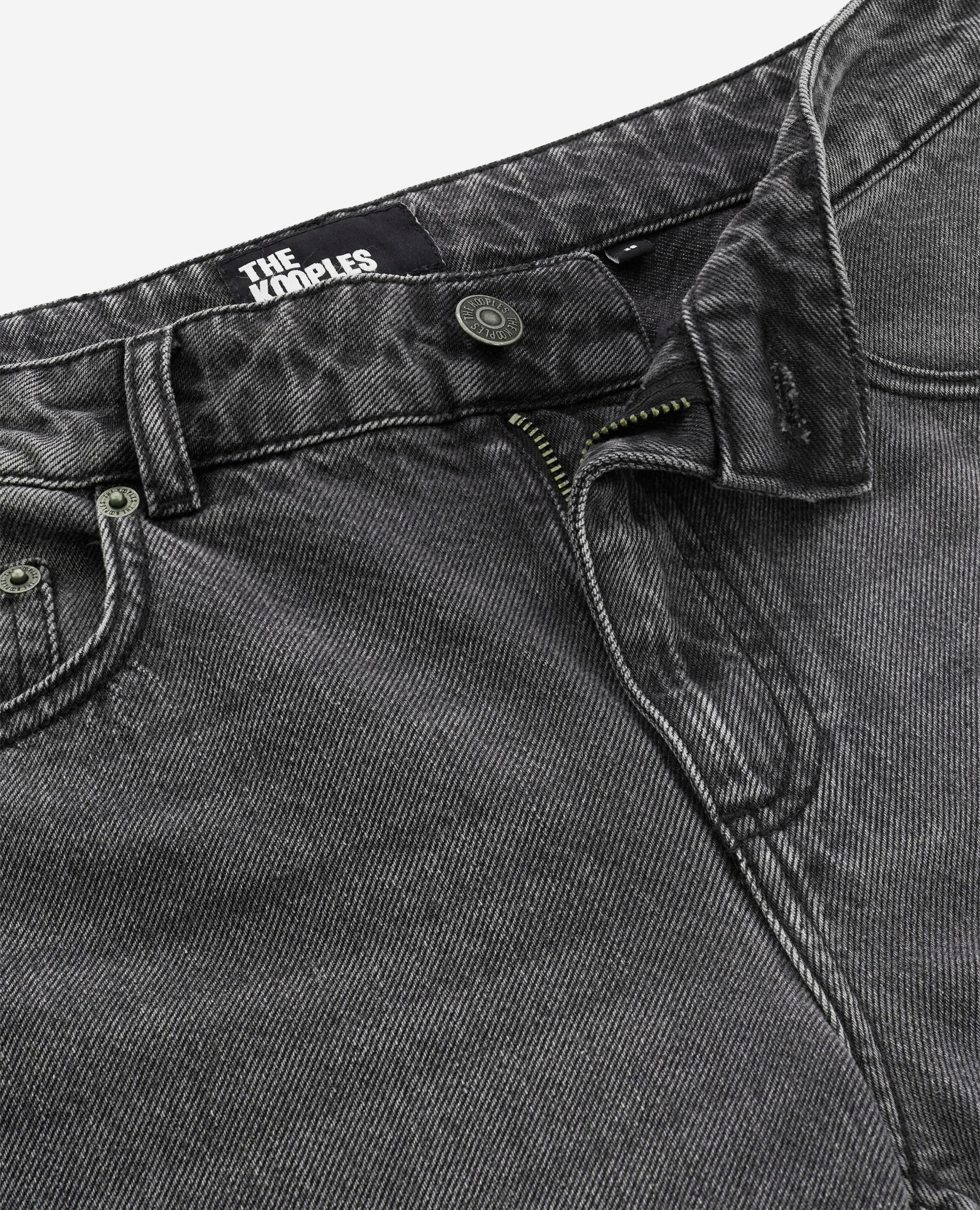 Black wide-leg jeans, BLACK, hi-res image number null