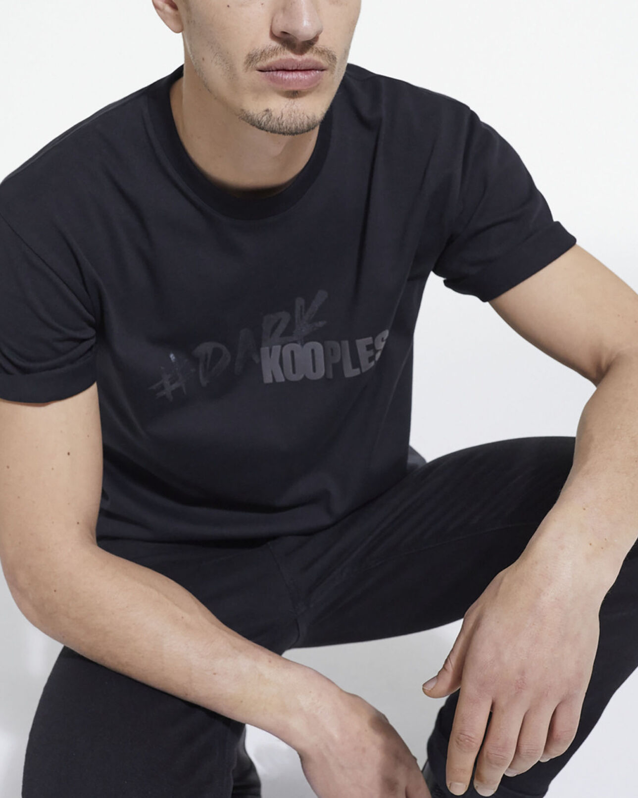 The Kooples MEN BLACK the kooples logo t-shirt