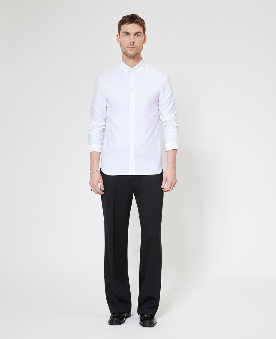 The Kooples HERREN WHITE formelles hemd mit wei&szlig;em riemen