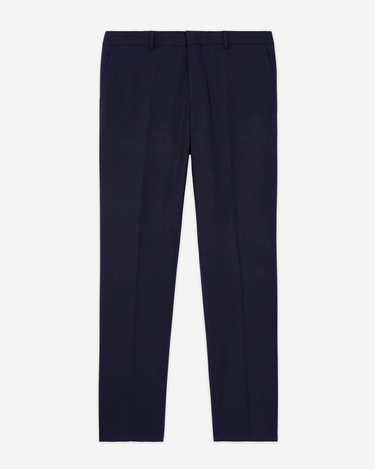 The Kooples HOMBRE BLACK / NAVY pantalón de traje de lana de pata de gallo