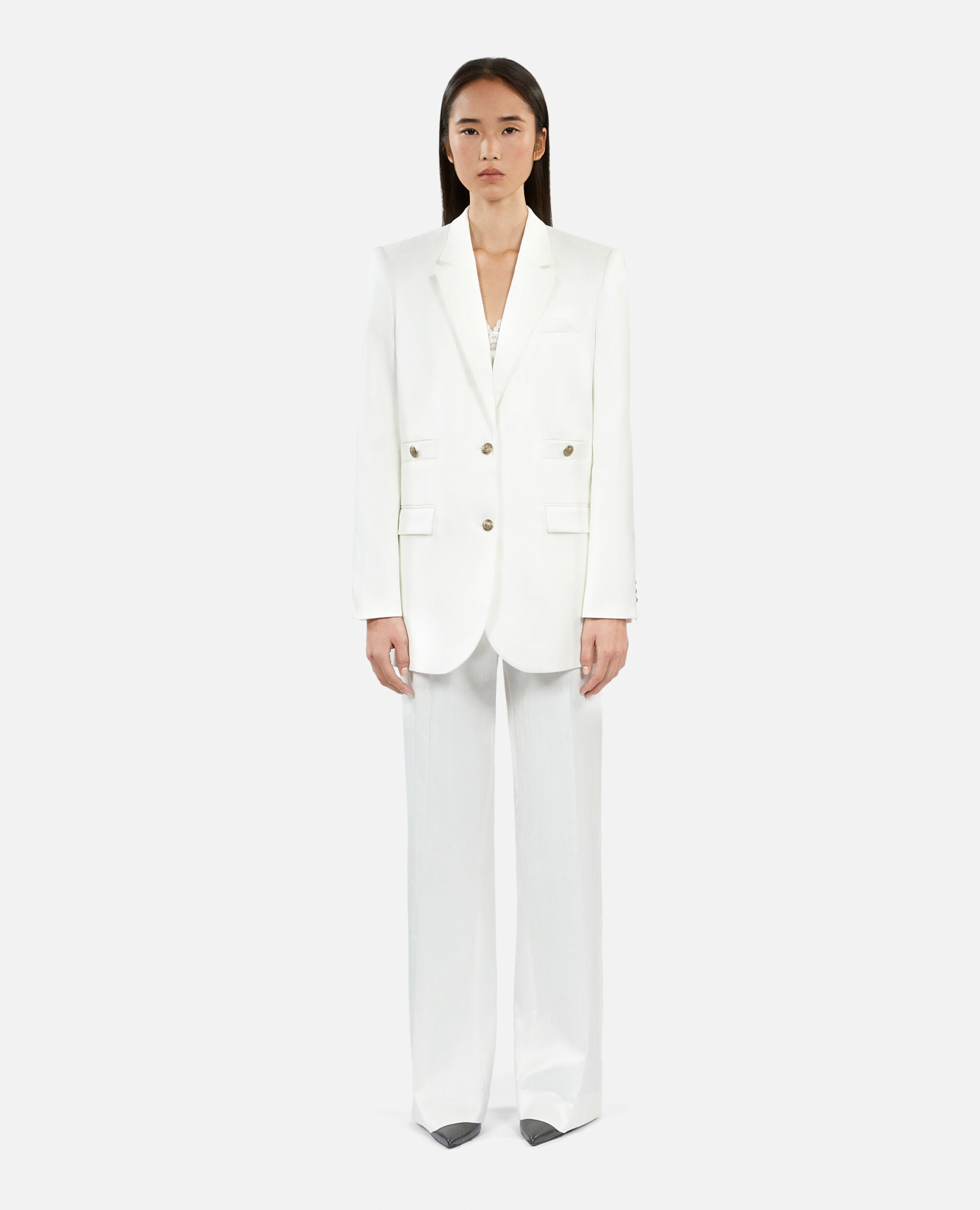 Chaqueta traje blanca, WHITE, hi-res image number null