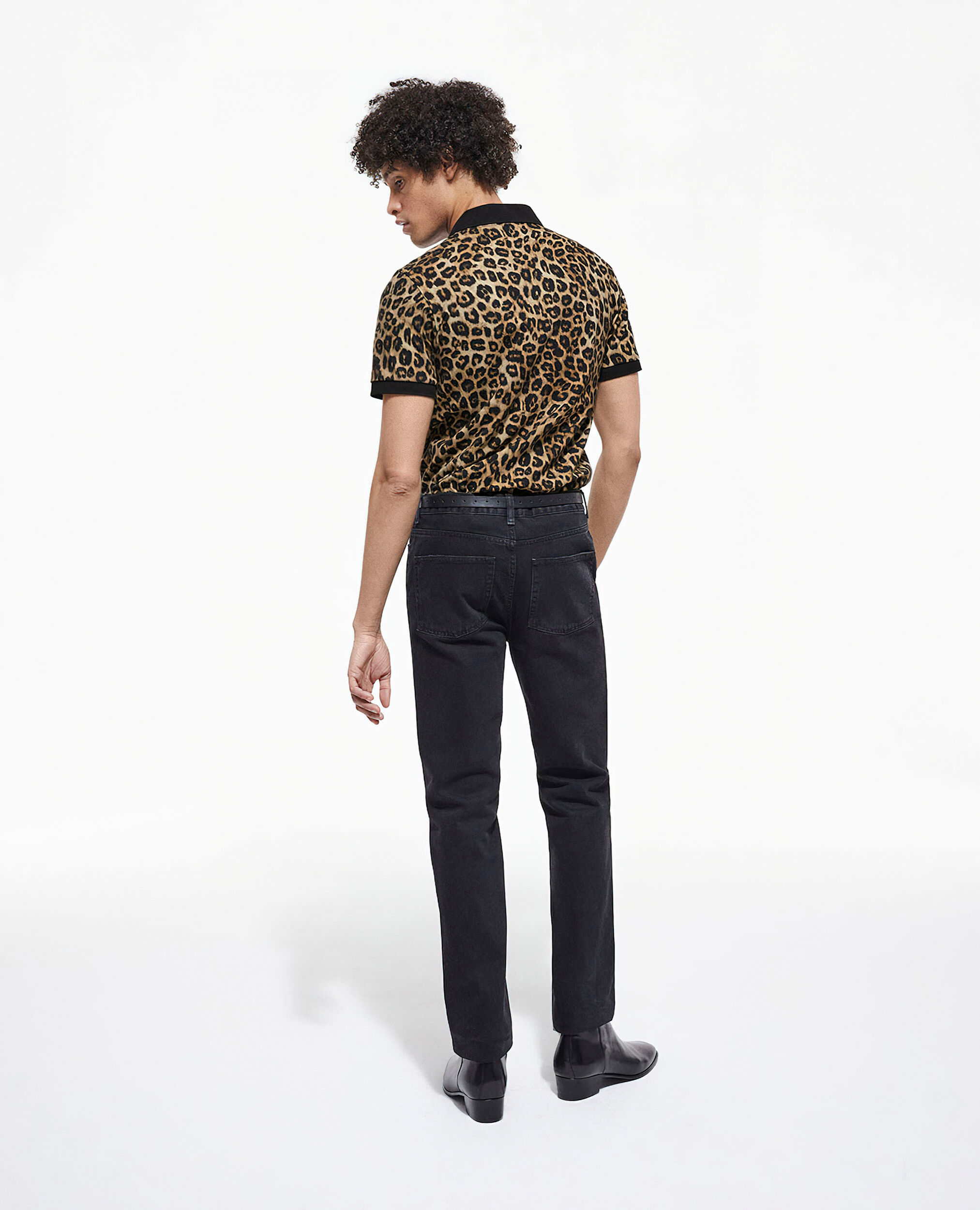 Leopard print polo, LEOPARD, hi-res image number null