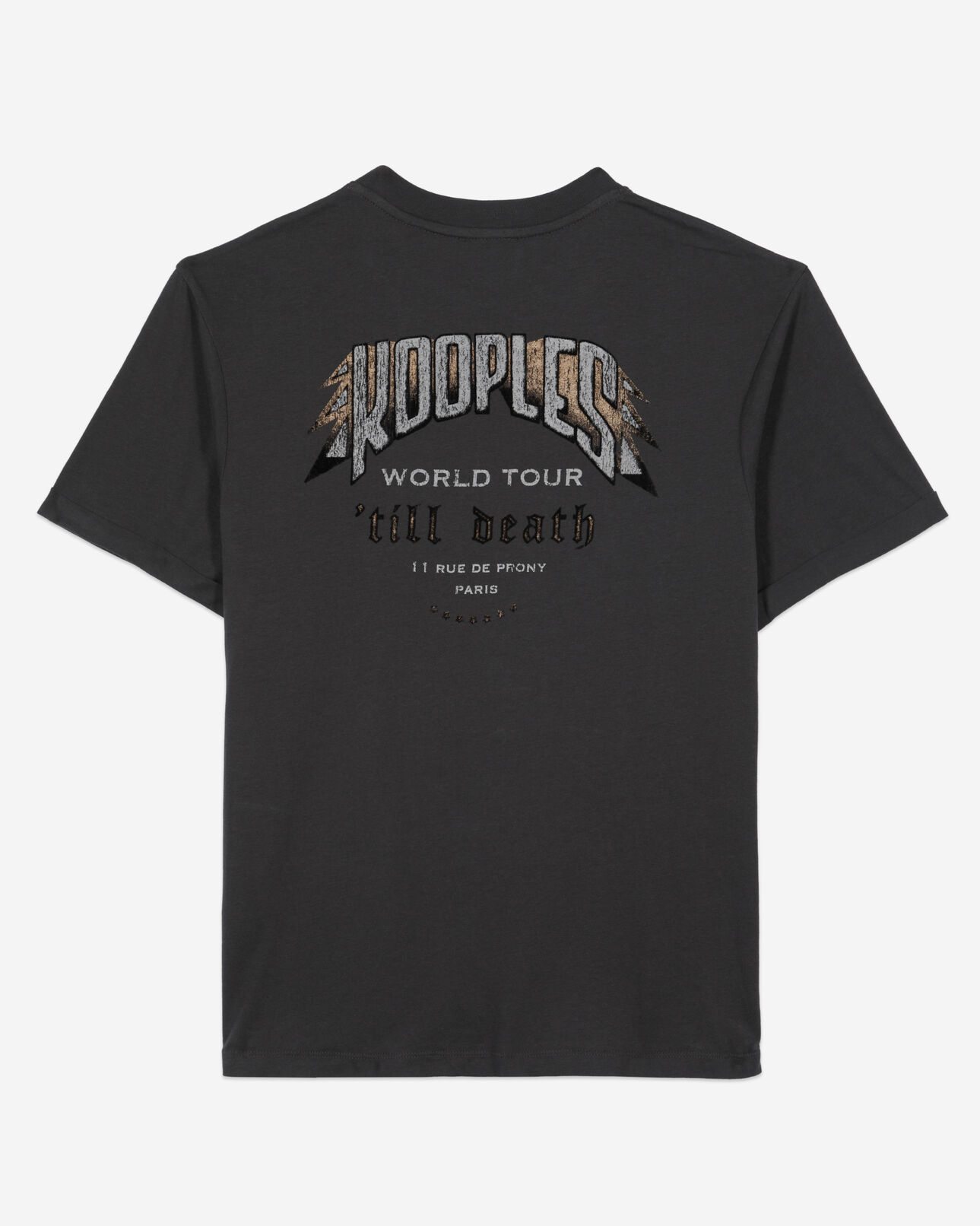 The Kooples FEMME CARBONE t-shirt avec sérigraphie gris