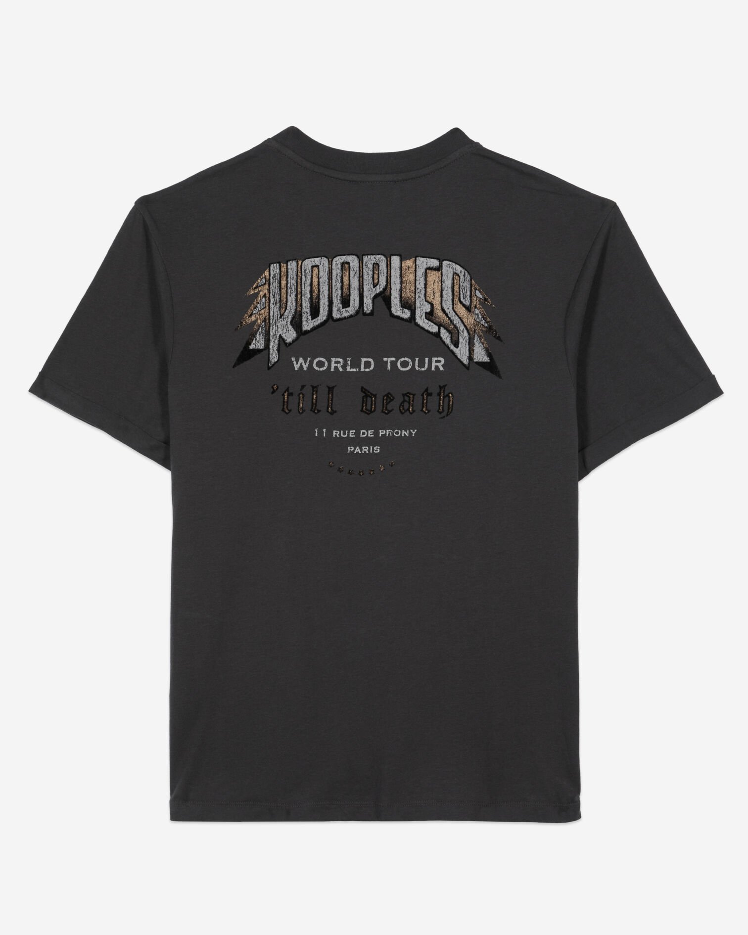 T-shirt avec sérigraphie gris, CARBONE, hi-res image number null