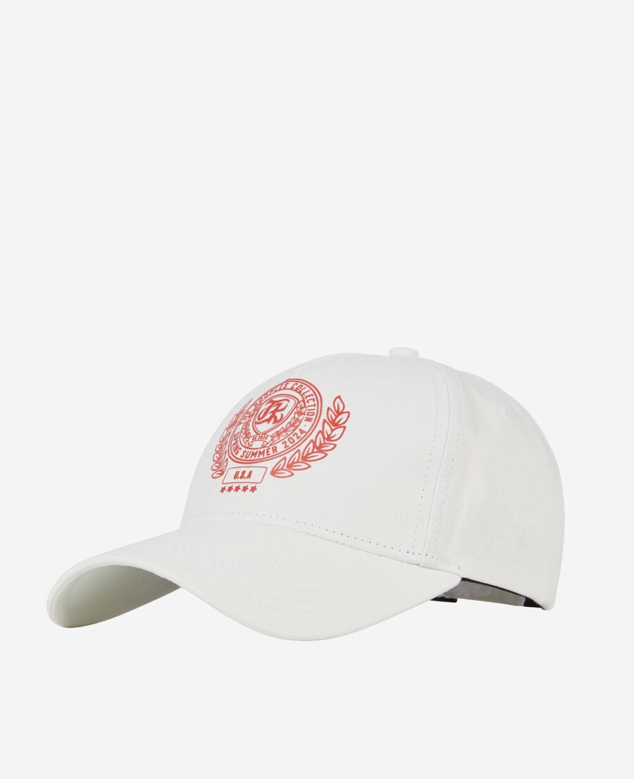 The Kooples MIXED WHITE white cap with blazon