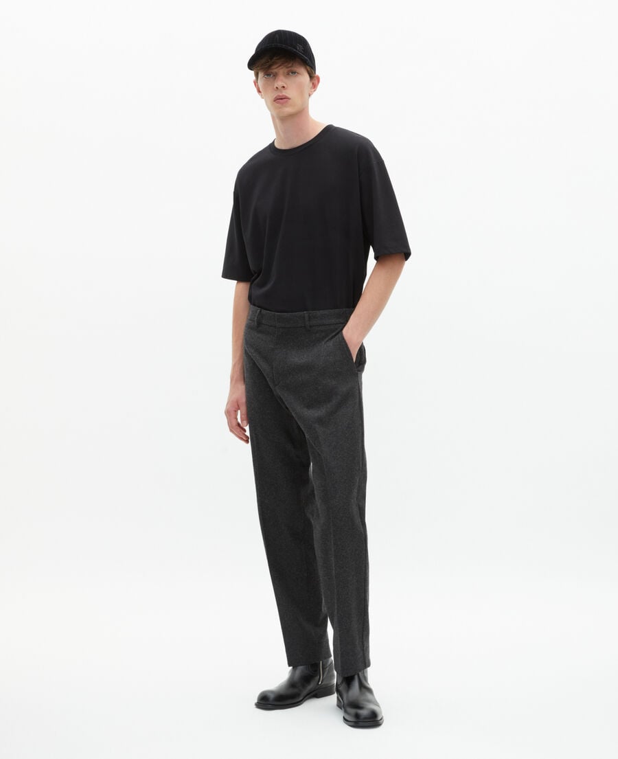 The Kooples MIXTE BLACK casquette en velours à fines rayures blanche