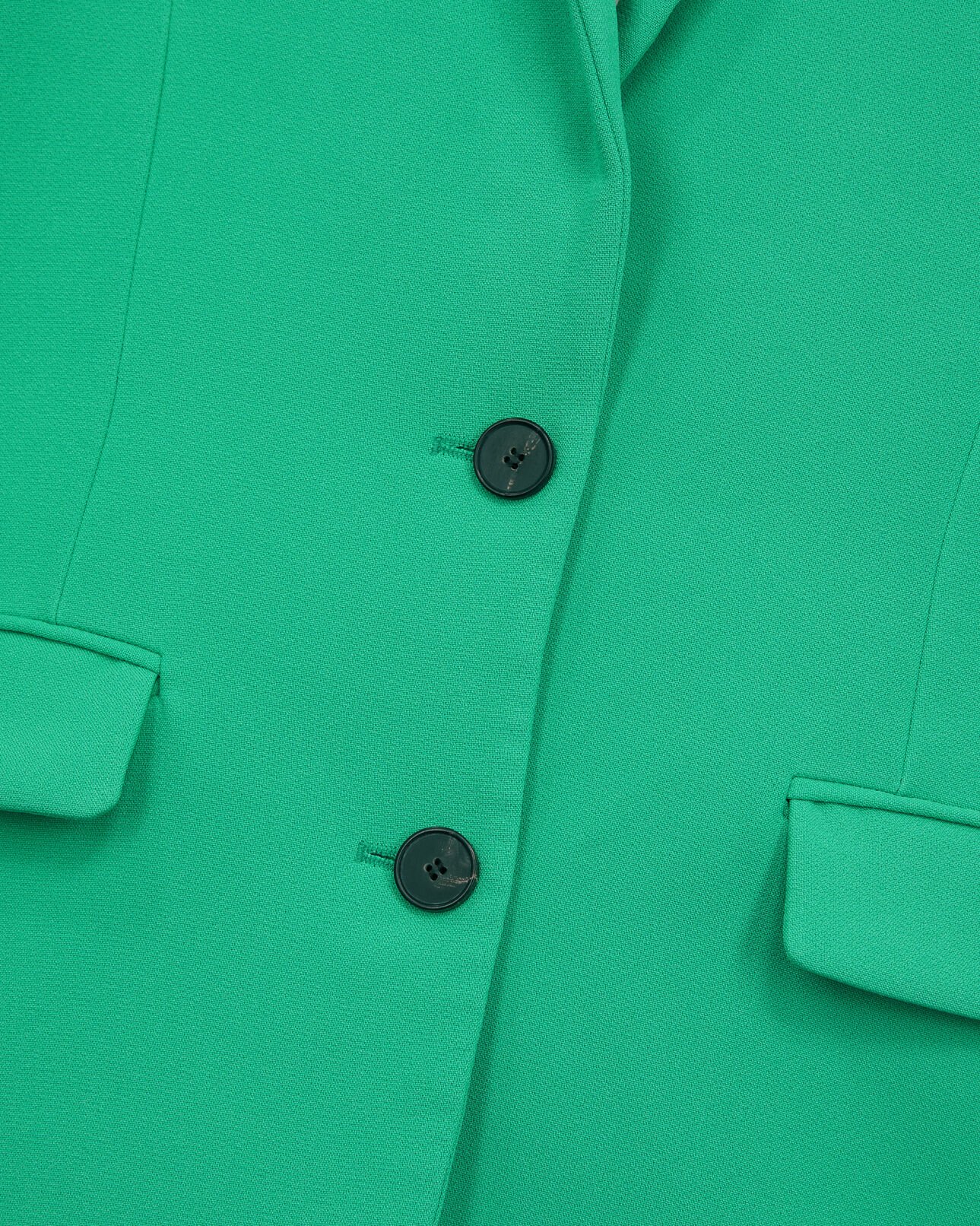 The Kooples F GREEN green crêpe suit jacket