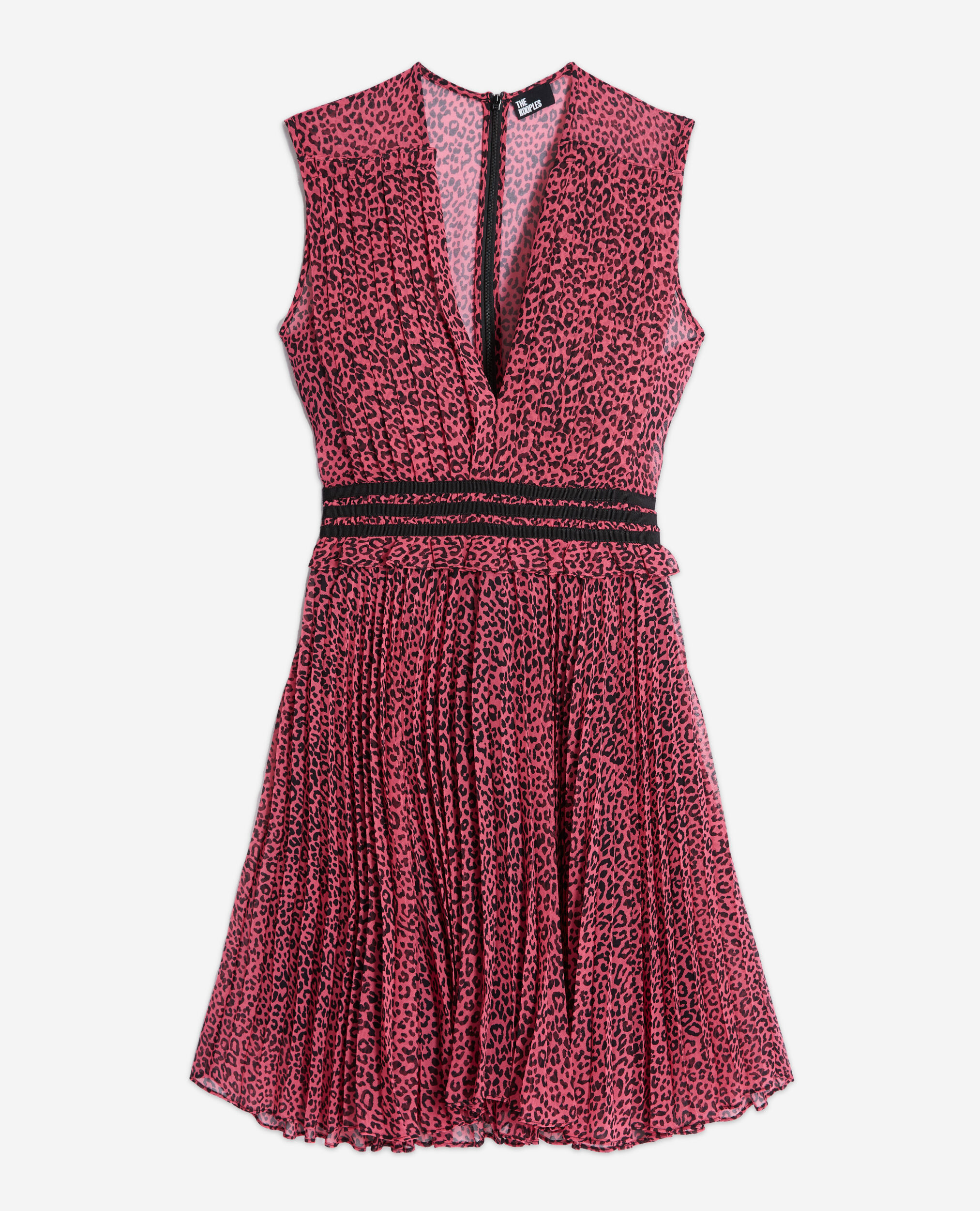 Short printed pink dress, PINK BLACK, hi-res image number null