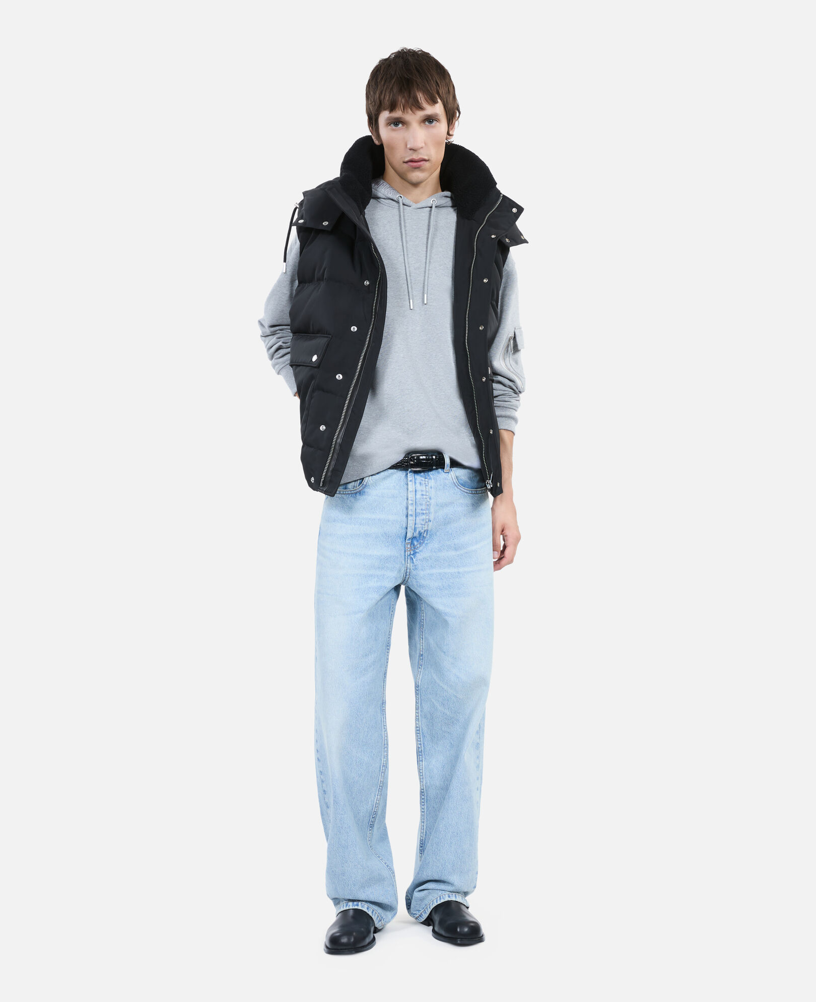 The Kooples HOMME BLACK doudoune sans manches noire