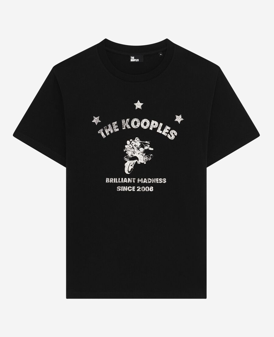 The Kooples H BLACK t-shirt with black screen print