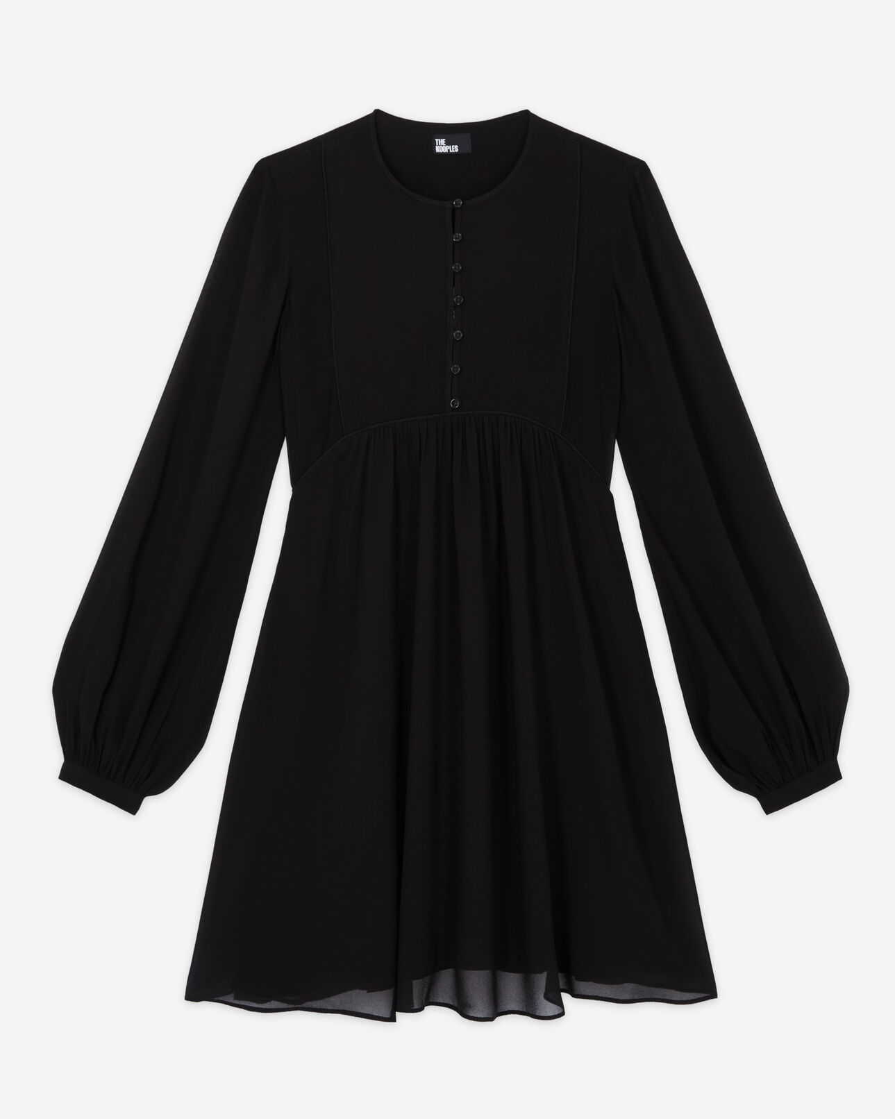 The Kooples FEMME BLACK robe courte noire