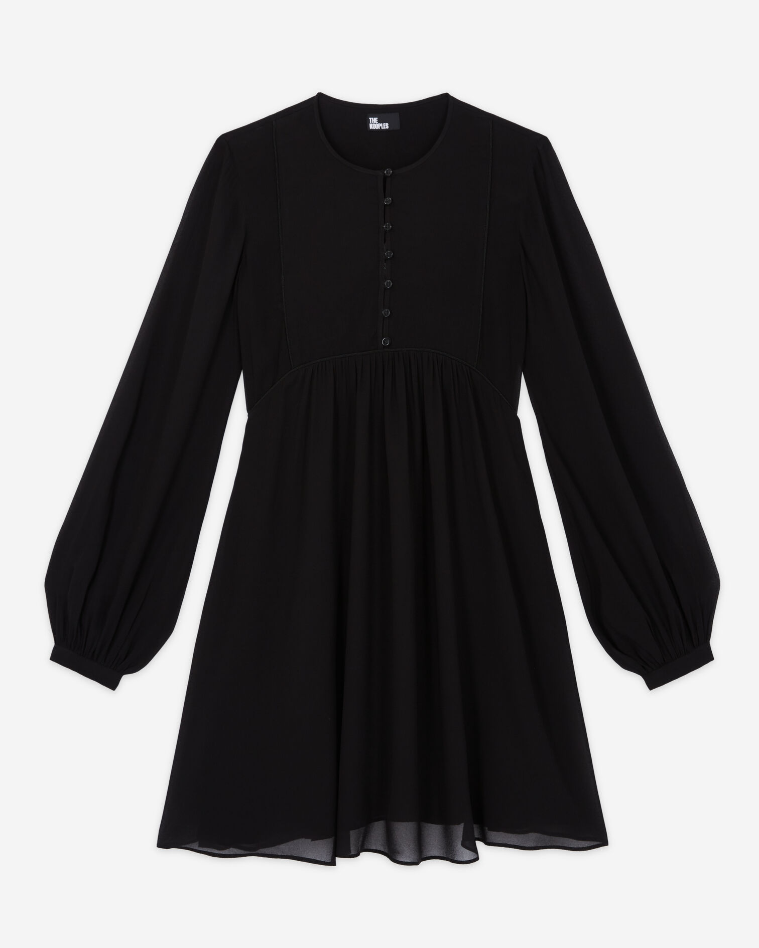 Robe courte noire, BLACK, hi-res image number null