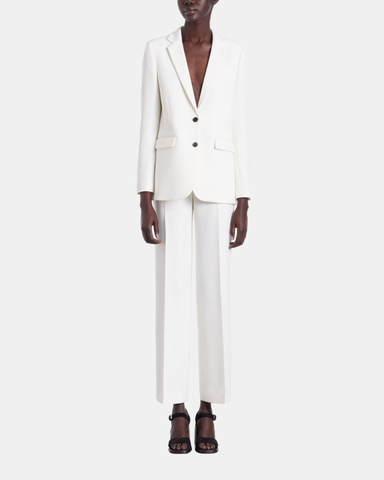 The Kooples WOMEN ECRU white suit jacket
