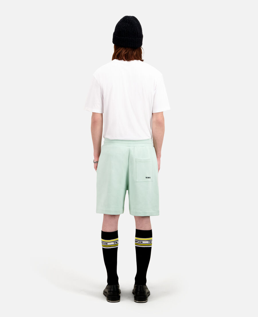 grüne shorts aus baumwolle