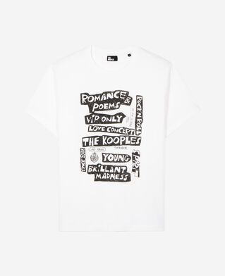 The Kooples F WHITE t-shirt with white screen print
