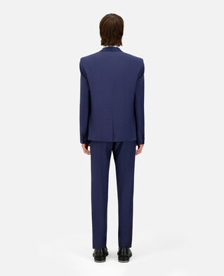 The Kooples H NAVY navy blue micro-check wool suit jacket