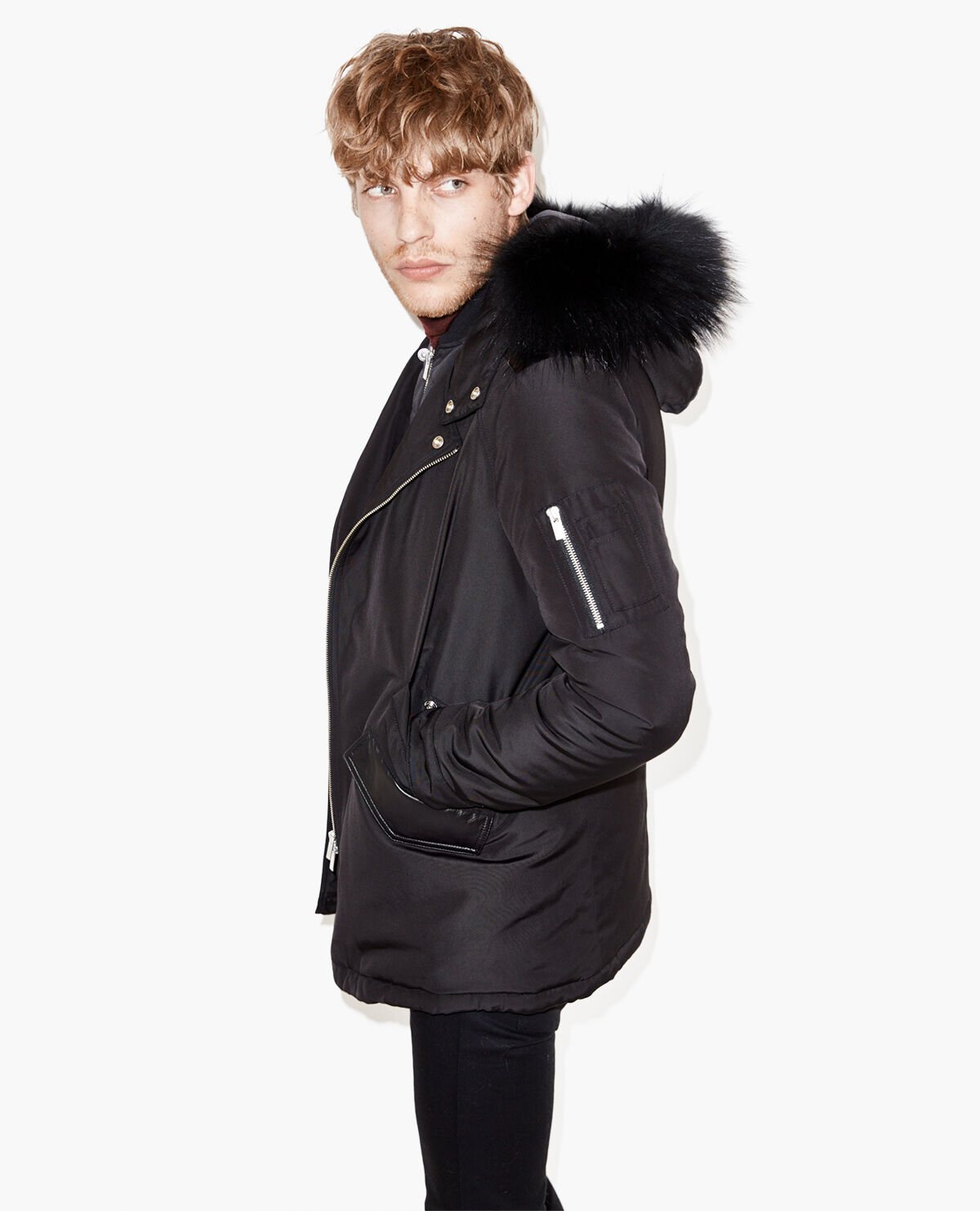 The kooples parka with fur hood discount