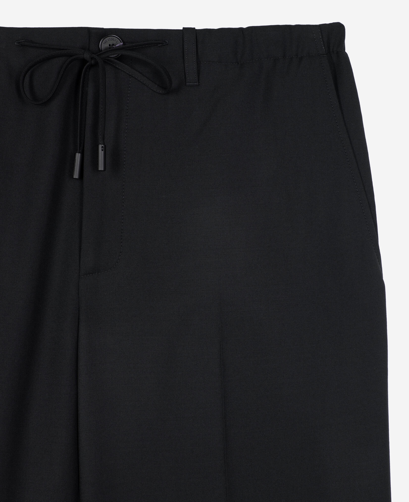The Kooples HOMME BLACK pantalon droit noir