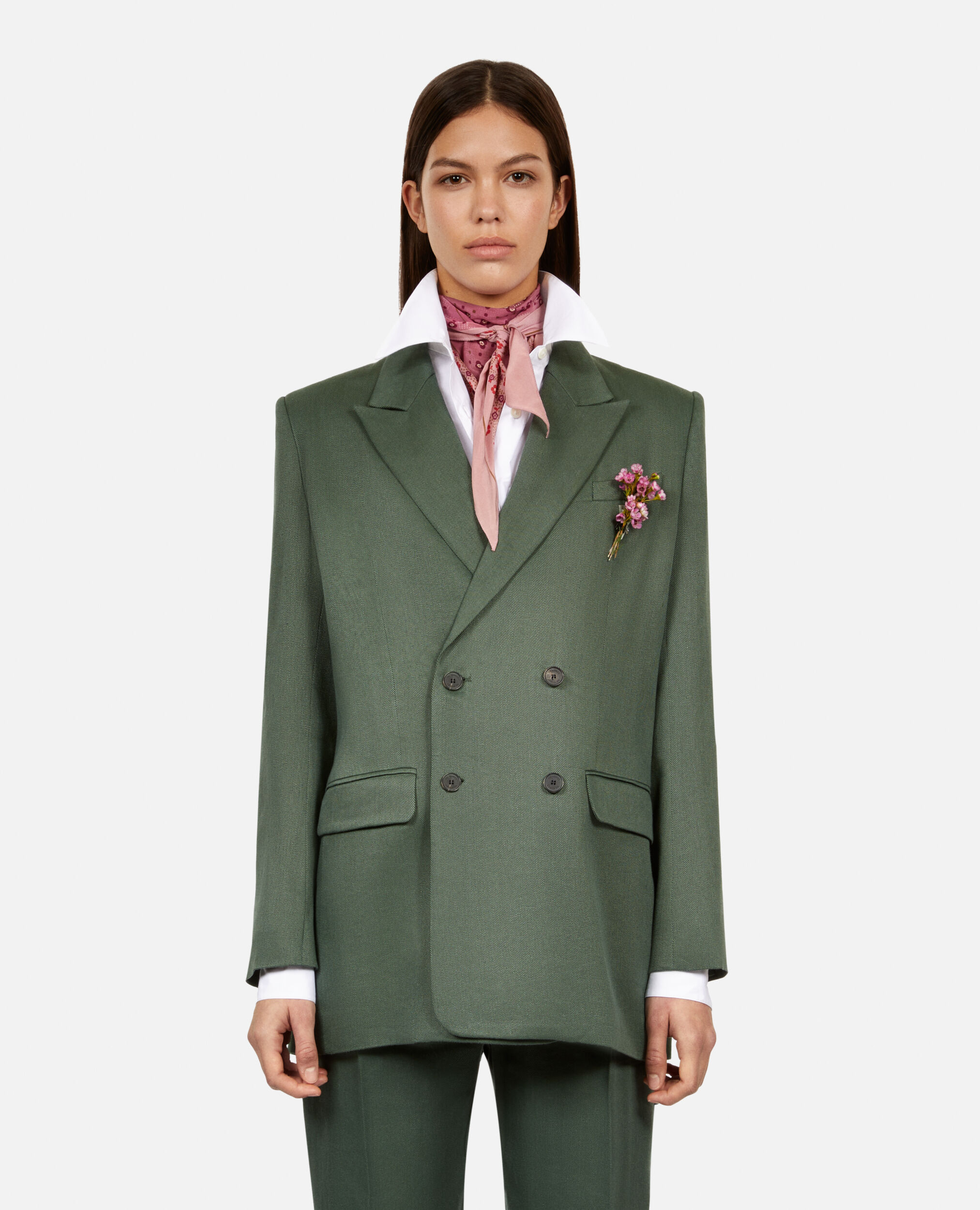 Green suit jacket, WOOD KAKI, hi-res image number null
