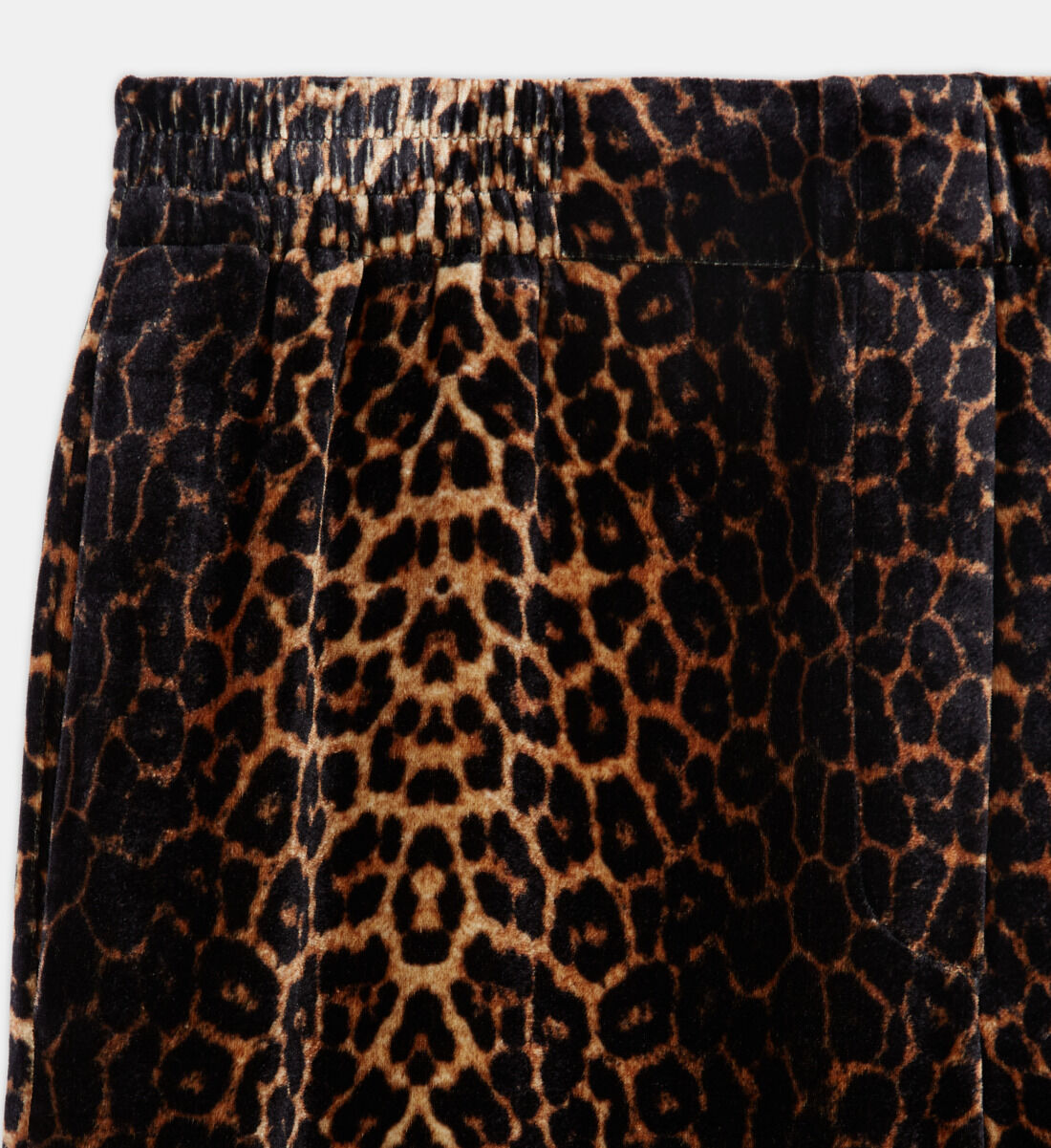 Leopard mini top skirt velvet