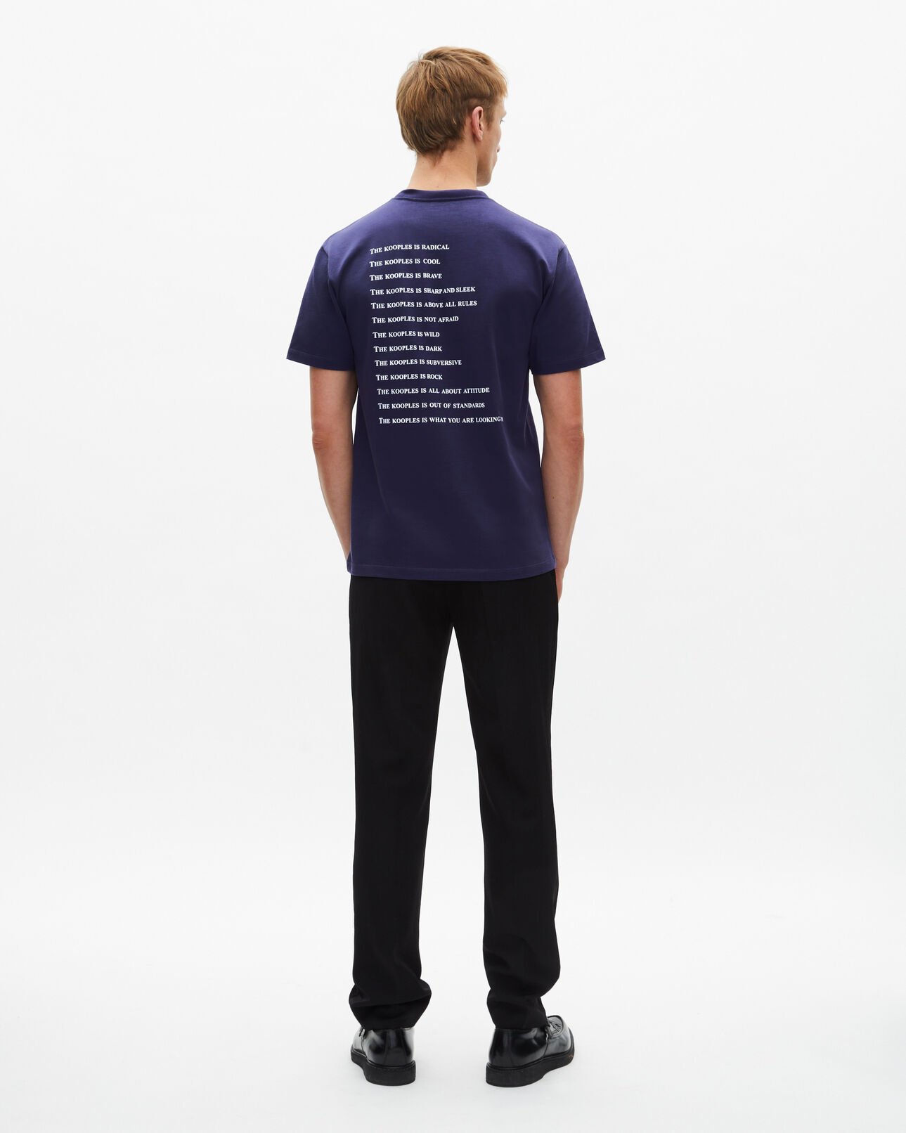 The Kooples MEN BLUE ATLANTIQUE what is navy blue t-shirt