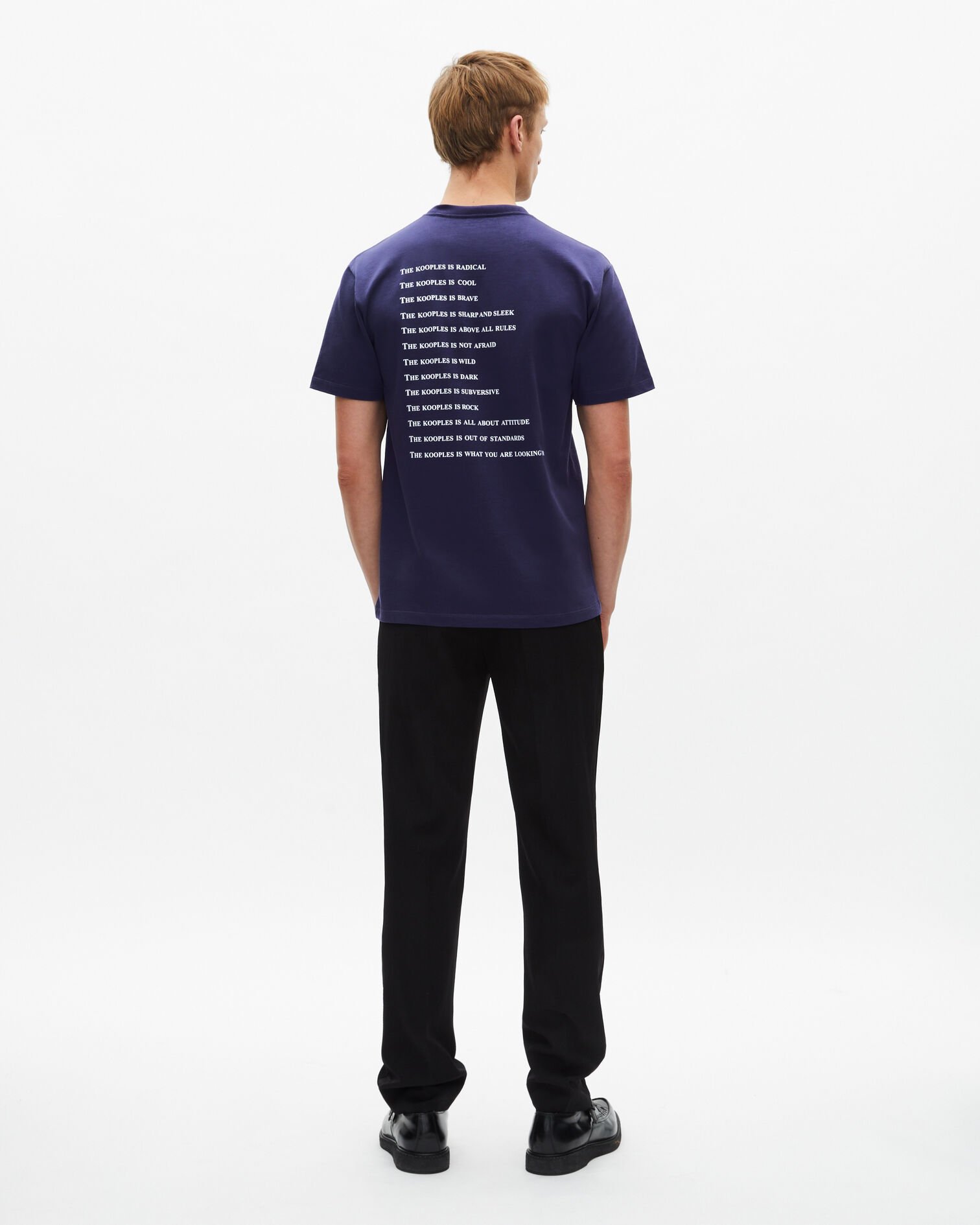 What is navy blue t-shirt, BLUE ATLANTIQUE, hi-res image number null