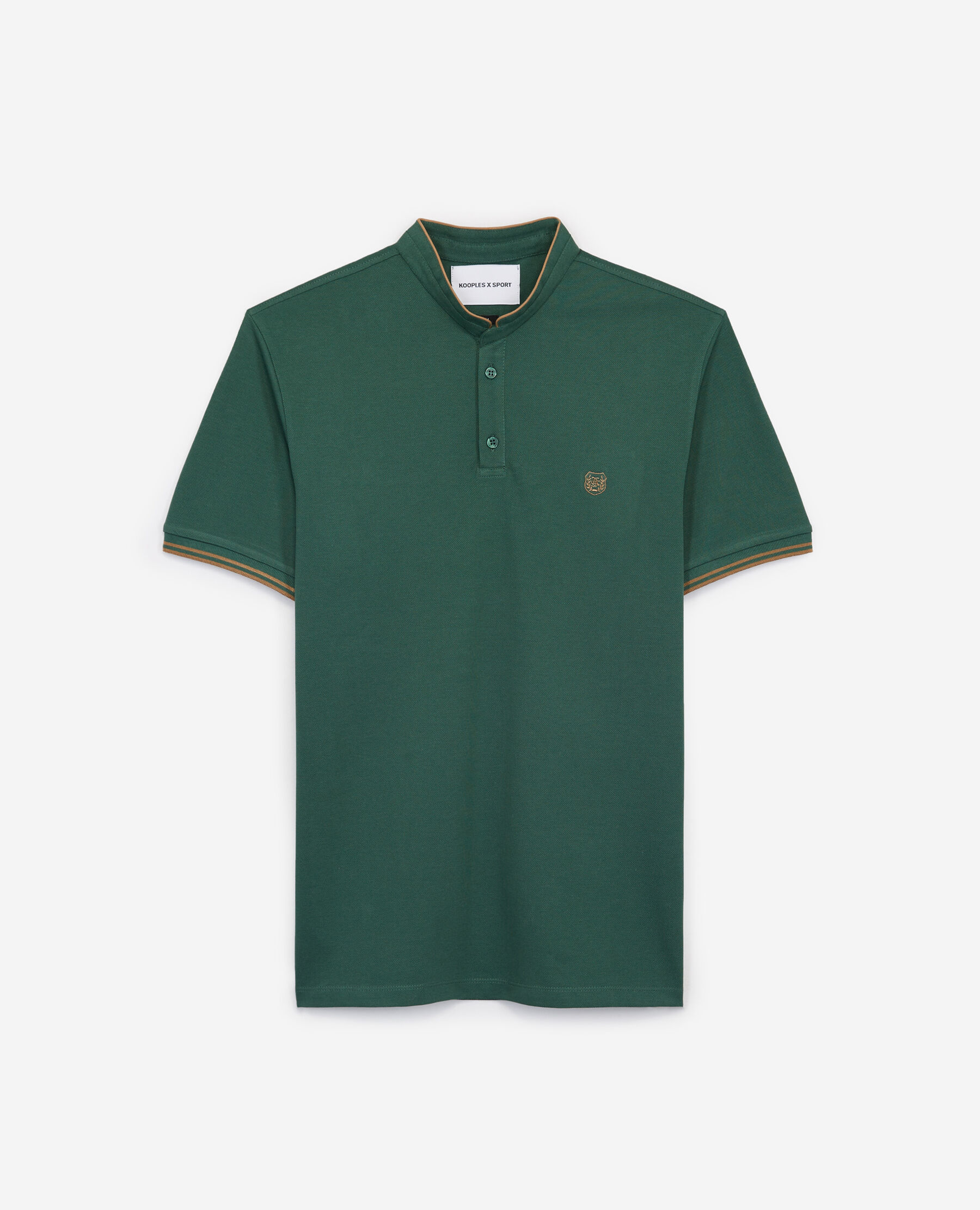 Green polo with camel logo
