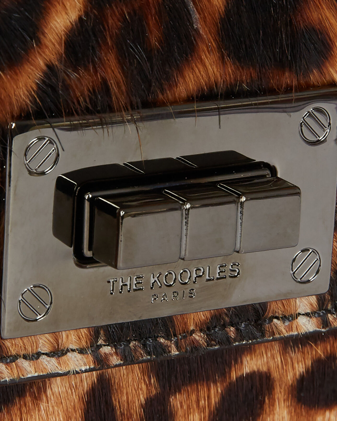 The Kooples WOMEN LEOPARD small emily bag in leopard print leather