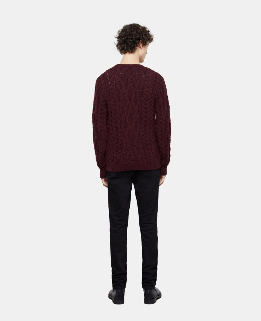 pull en laine rouge