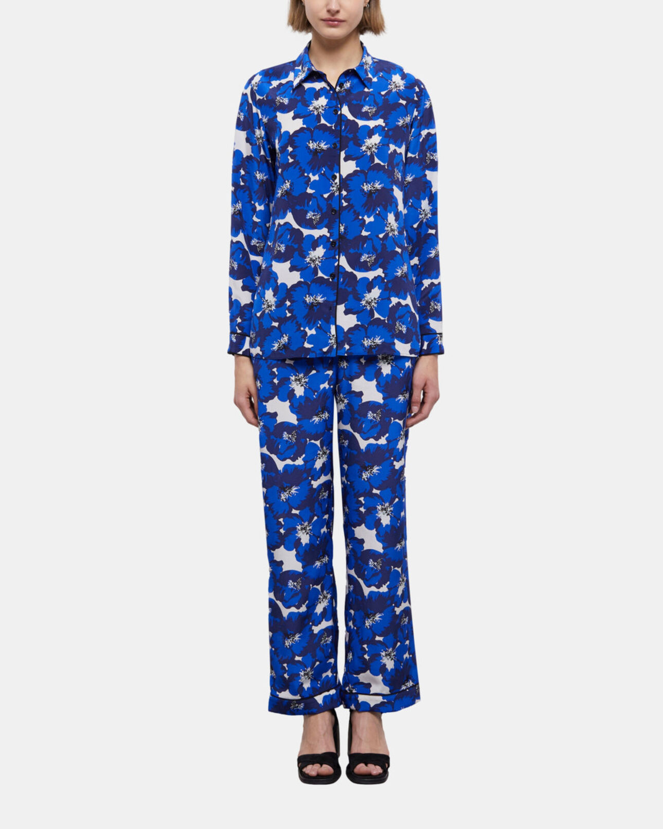 The Kooples FEMME BLUE chemise imprimée en soie