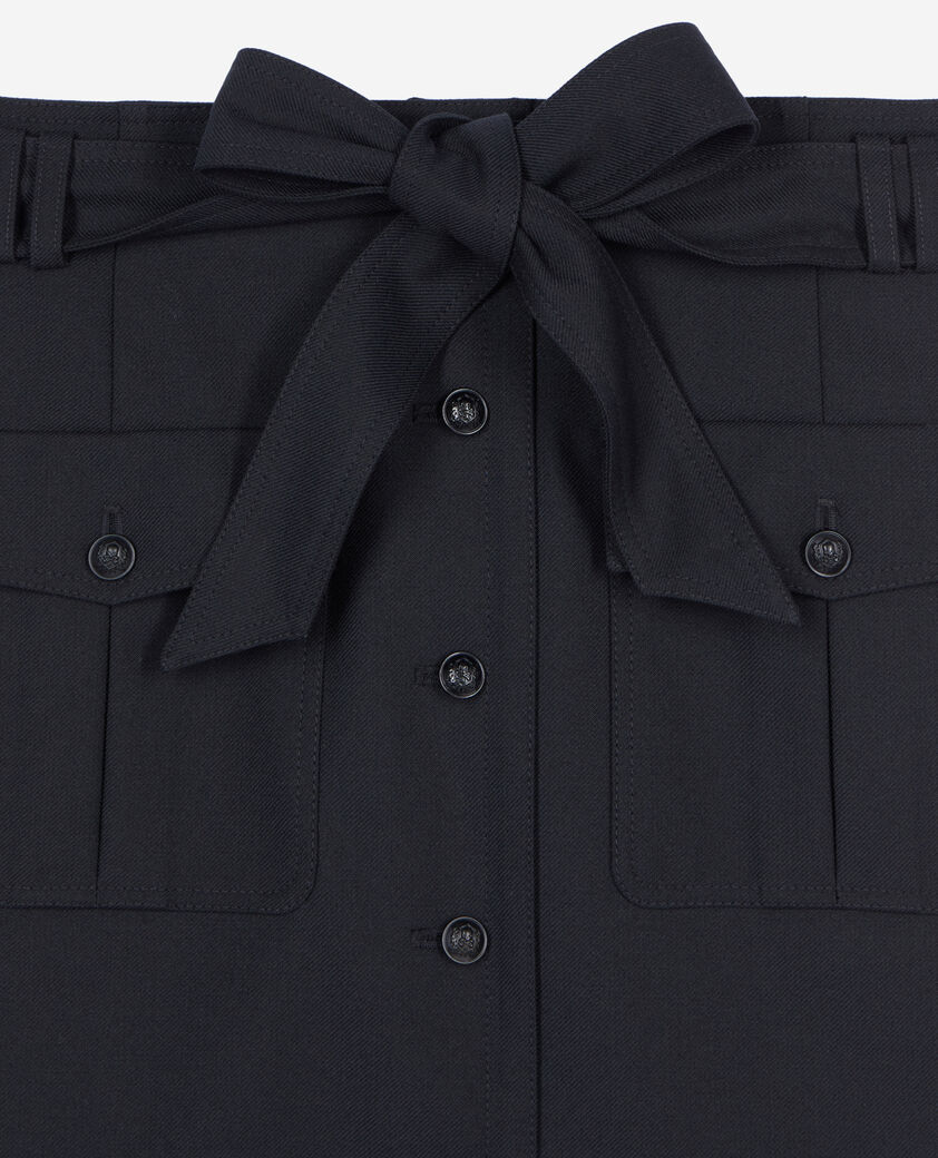 The Kooples DAMEN BLACK kurzer schwarzer rock