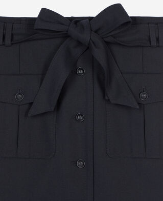 The Kooples WOMEN BLACK short black skirt