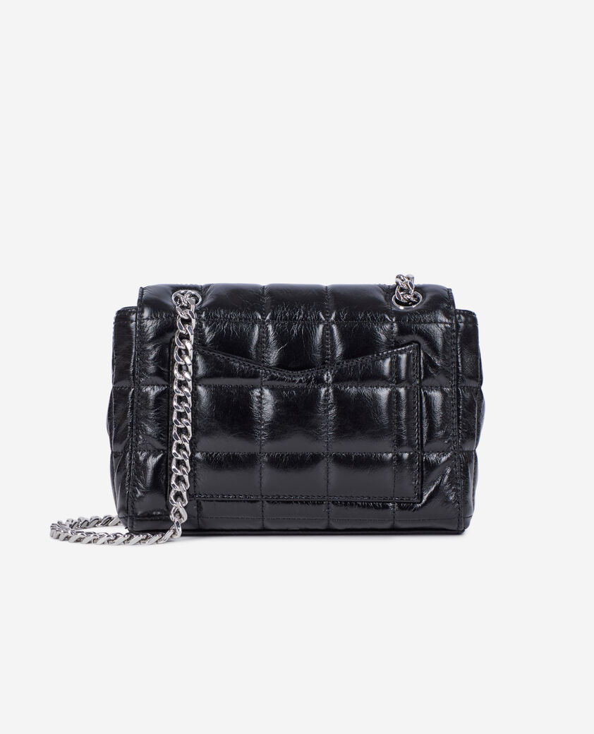 The Kooples FEMME BLACK sac en cuir matelass&eacute; noir