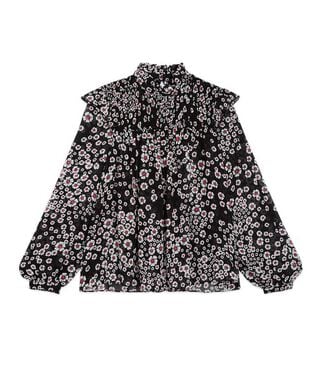 The Kooples WOMEN BLACK / PINK floral top