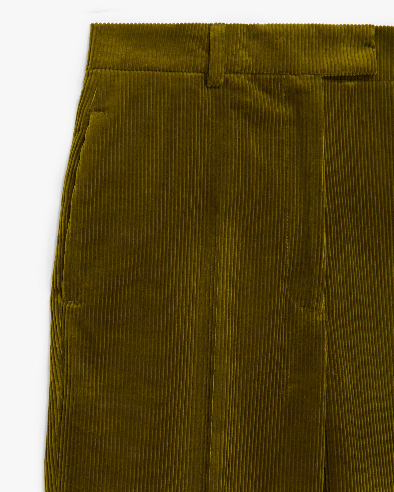 The Kooples WOMEN DARK GREEN green corduroy suit pants