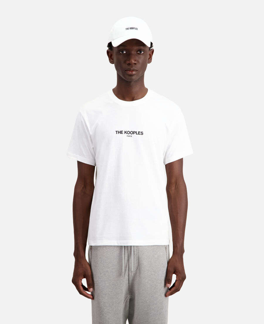 camiseta hombre logotipo blanca