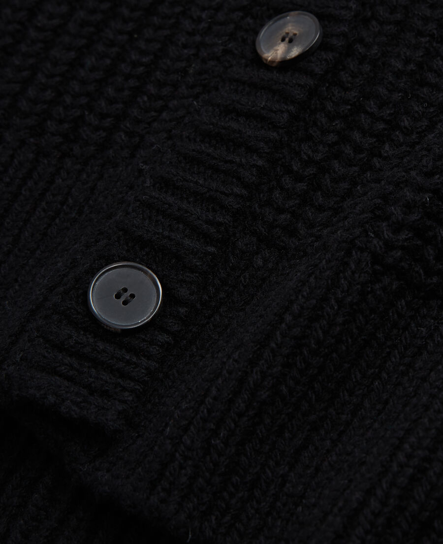 cardigan en laine noir