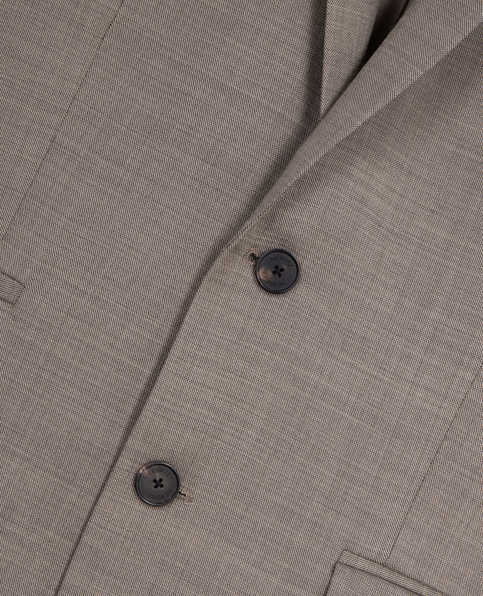 Beige wool suit jacket, BEIGE, hi-res image number null