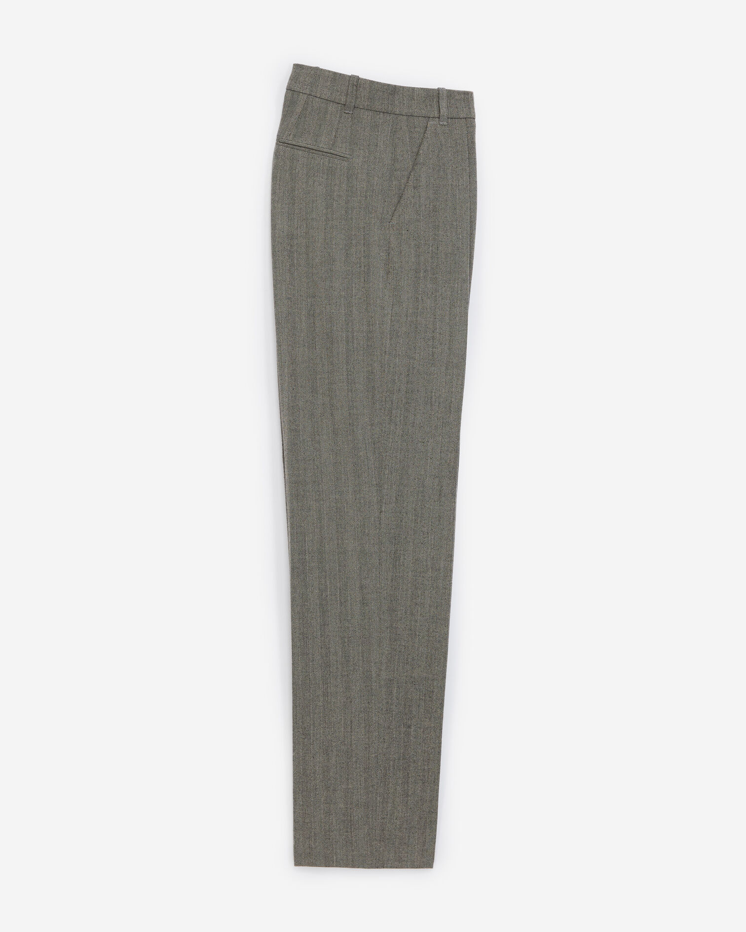 Pantalon costume gris fluide à chevrons, GREY, hi-res image number null