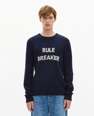The Kooples HOMME BLUE pull 'rule breaker' marine