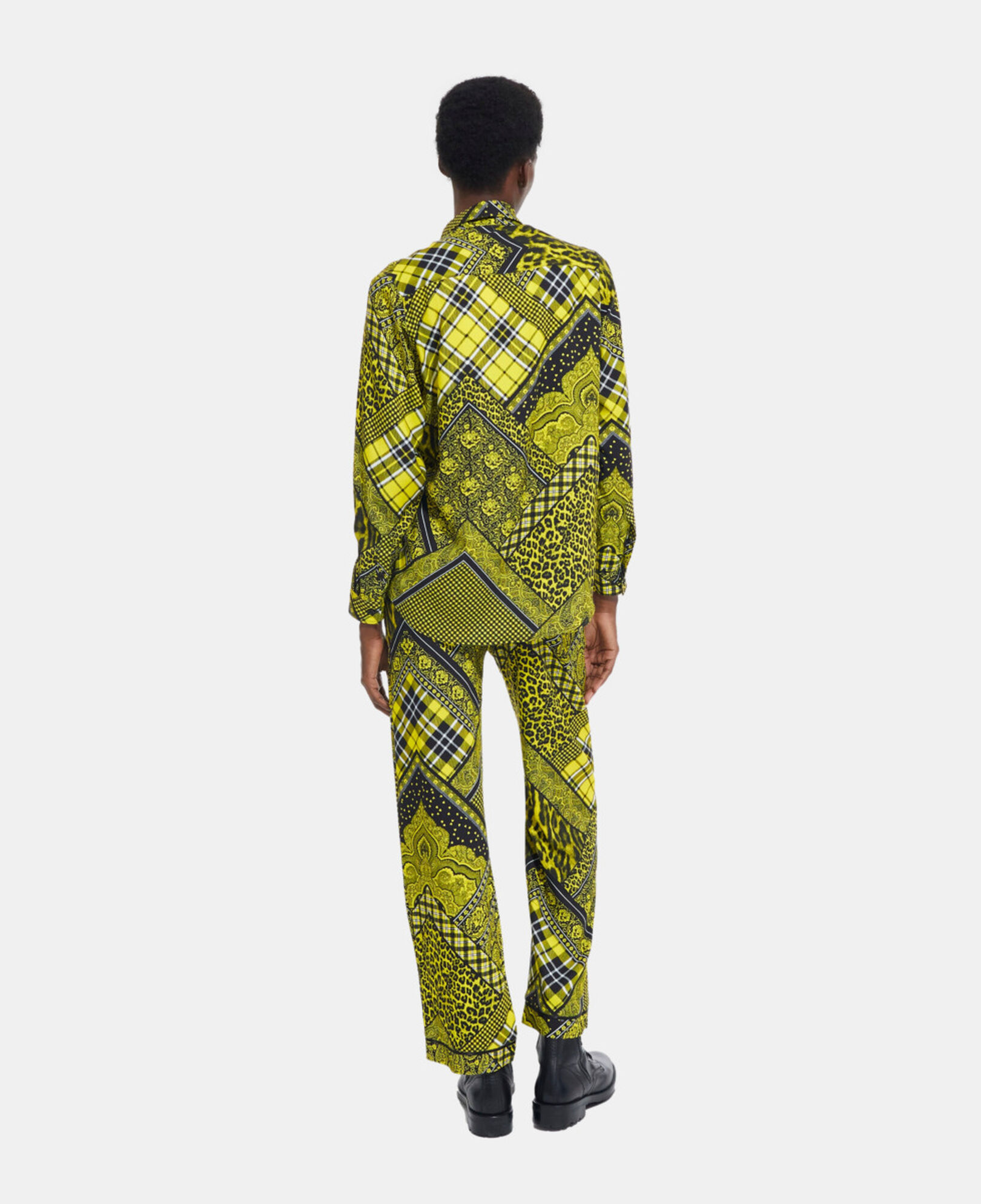 The Kooples WOMEN BLACK / YELLOW printed shirt