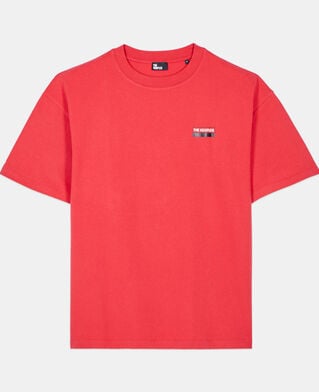 The Kooples HERREN RUBIS rotes t-shirt mit 100% wild-siebdruck